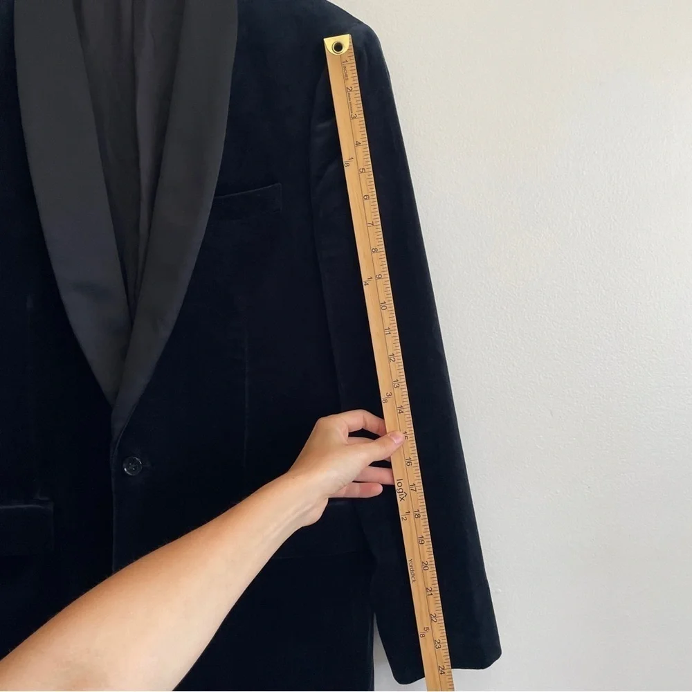 J. Crew Ludlow Satin Shawl Collar Velvet Blazer Black blue wedding formal suit
